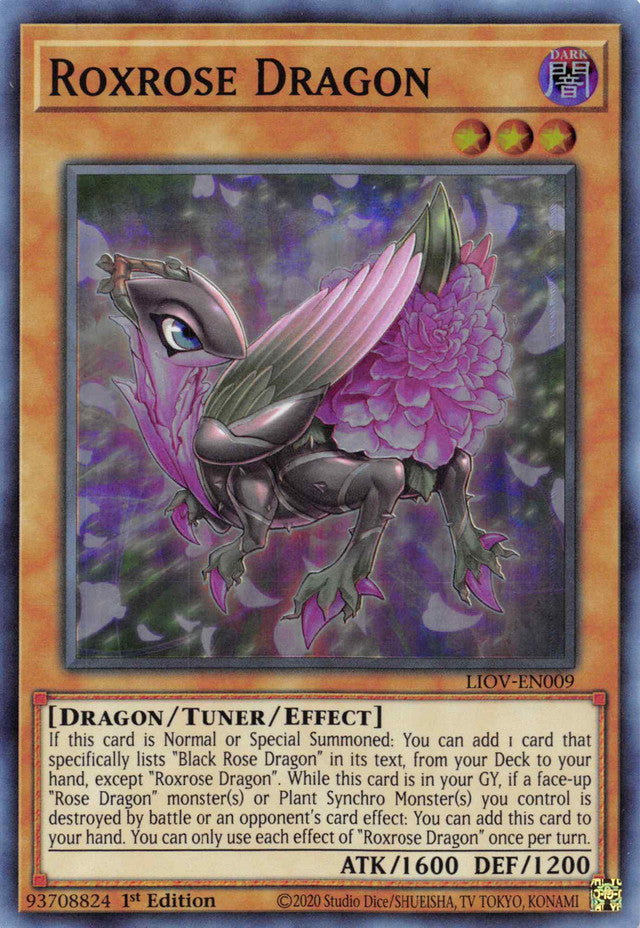 Roxrose Dragon [LIOV-EN009] Super Rare | Odin's Place