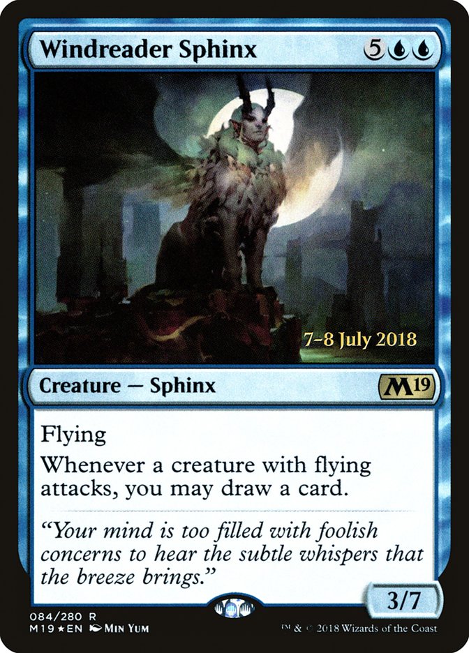 Windreader Sphinx (84) [Core Set 2019 Prerelease Promos] | Odin's Place