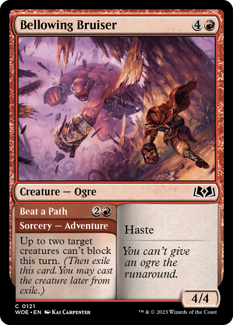 Bellowing Bruiser // Beat a Path [Wilds of Eldraine] | Odin's Place