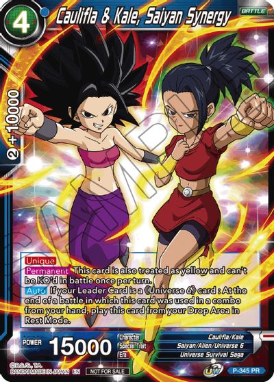 Caulifla & Kale, Saiyan Synergy (P-345) [Tournament Promotion Cards] | Odin's Place