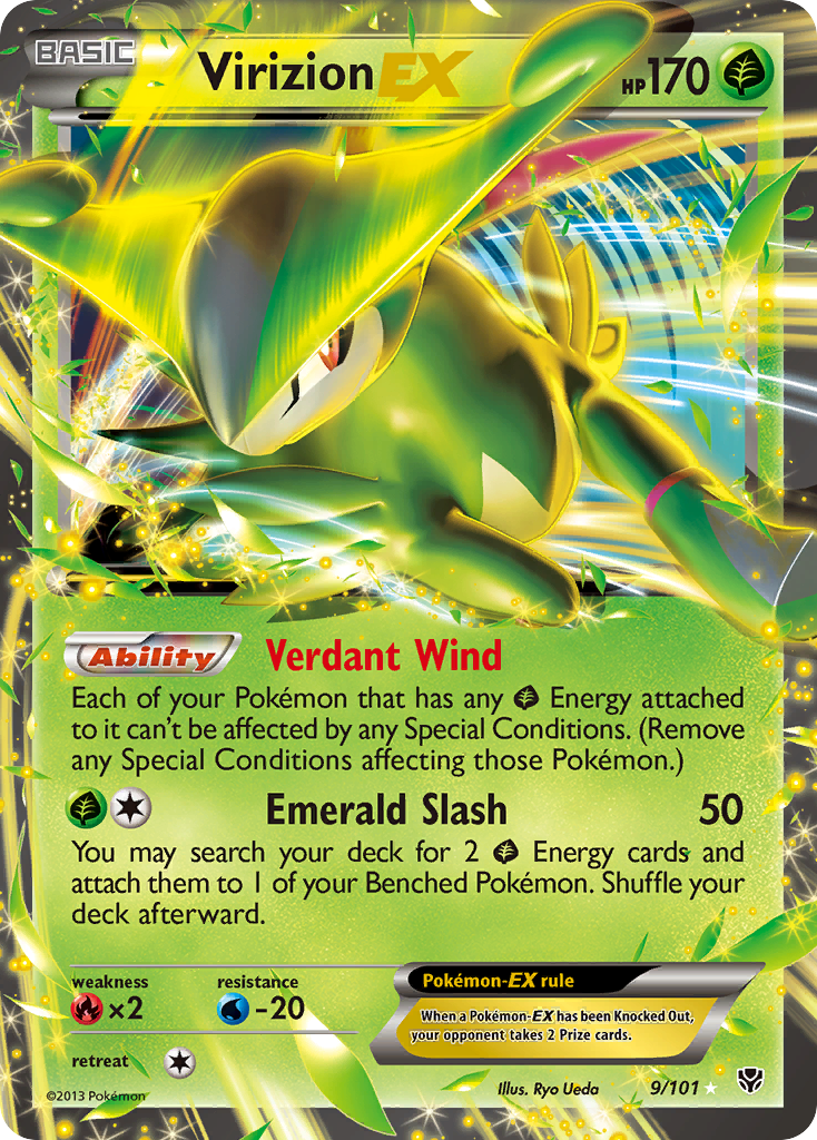 Virizion EX (9/101) [Black & White: Plasma Blast] | Odin's Place