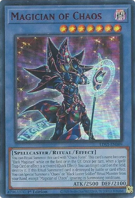 Magician of Chaos (Red) [LDS3-EN089] Ultra Rare | Odin's Place