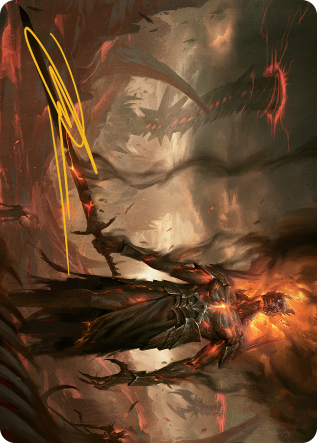 Ashen Reaper Art Card (Gold-Stamped Signature) [March of the Machine Art Series] | Odin's Place