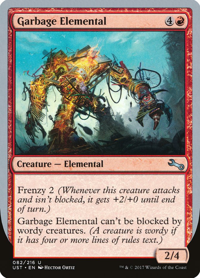 Garbage Elemental (82) (2/4 Creature) [Unstable] | Odin's Place
