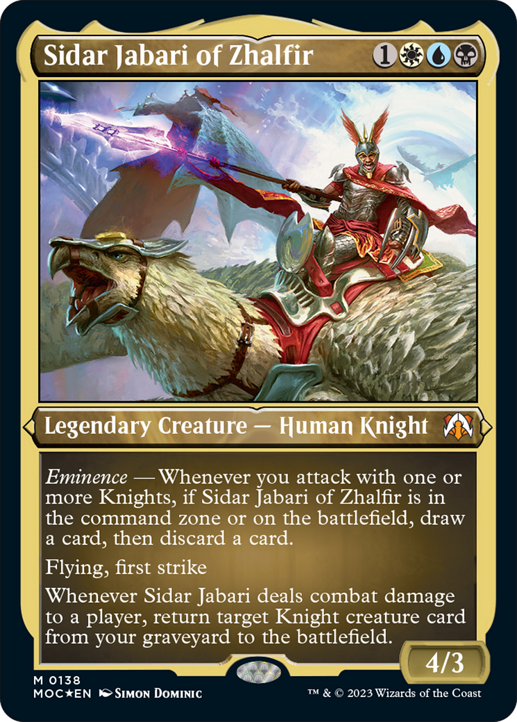Sidar Jabari of Zhalfir (Display Commander) [March of the Machine Commander] | Odin's Place