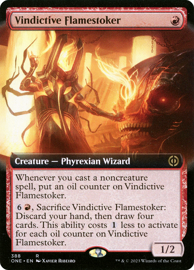 Vindictive Flamestoker (Extended Art) [Phyrexia: All Will Be One] | Odin's Place