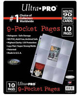 Ultra Pro 9 Pocket Platinum Page for Standard Size Cards (10 pack) | Odin's Place
