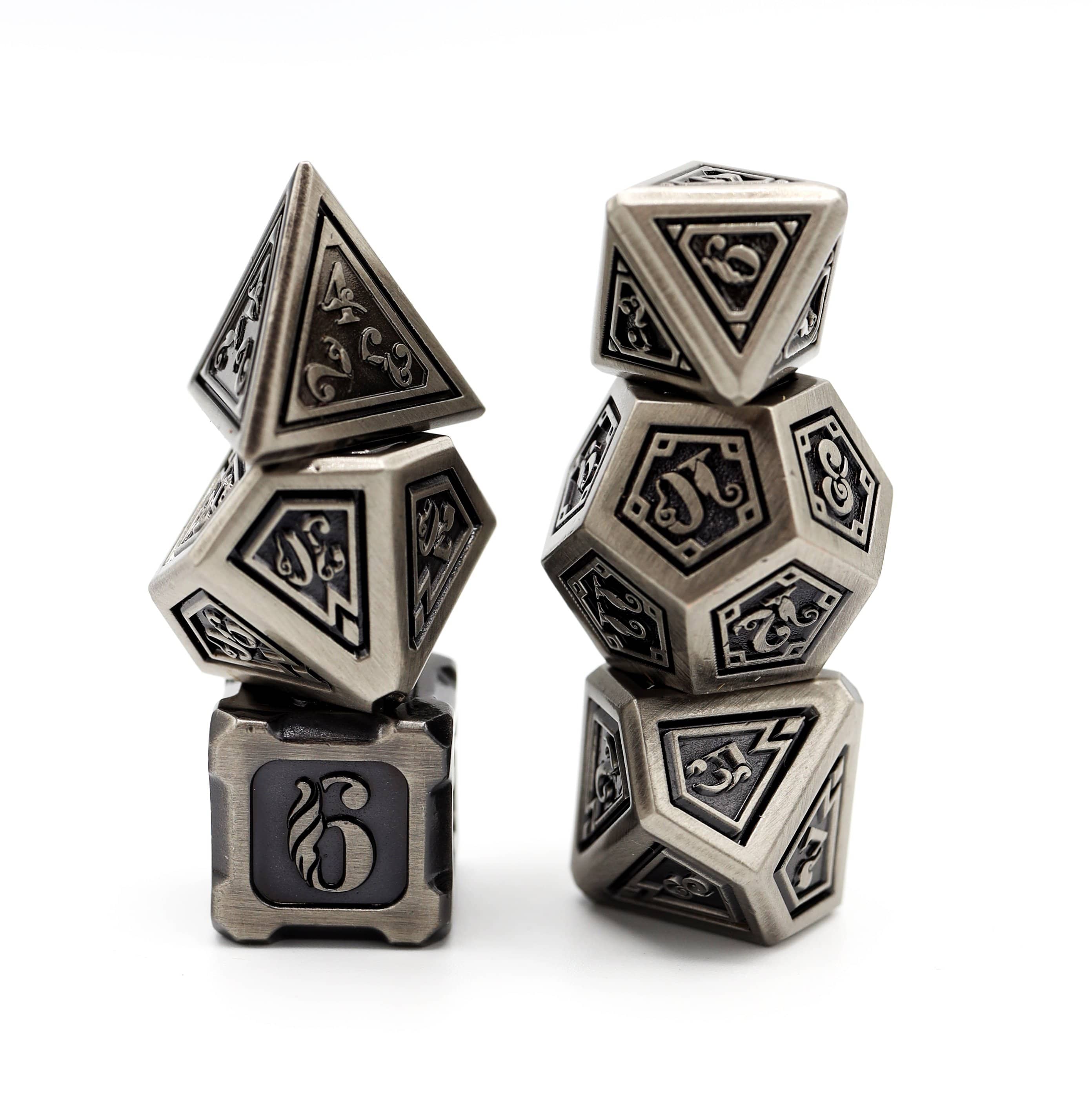 Foam Brain Metal Dice: Alchemist Iron | Odin's Place