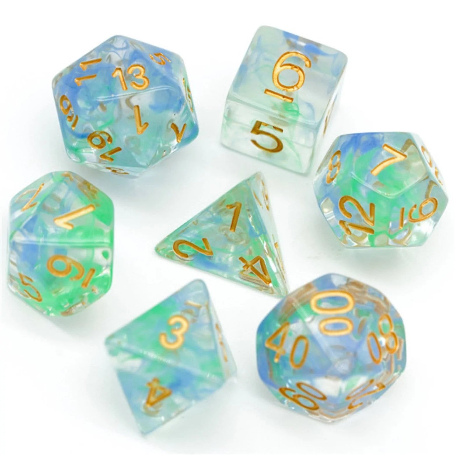 Foam Brain Acid Rain Poly 7 Dice Set | Odin's Place