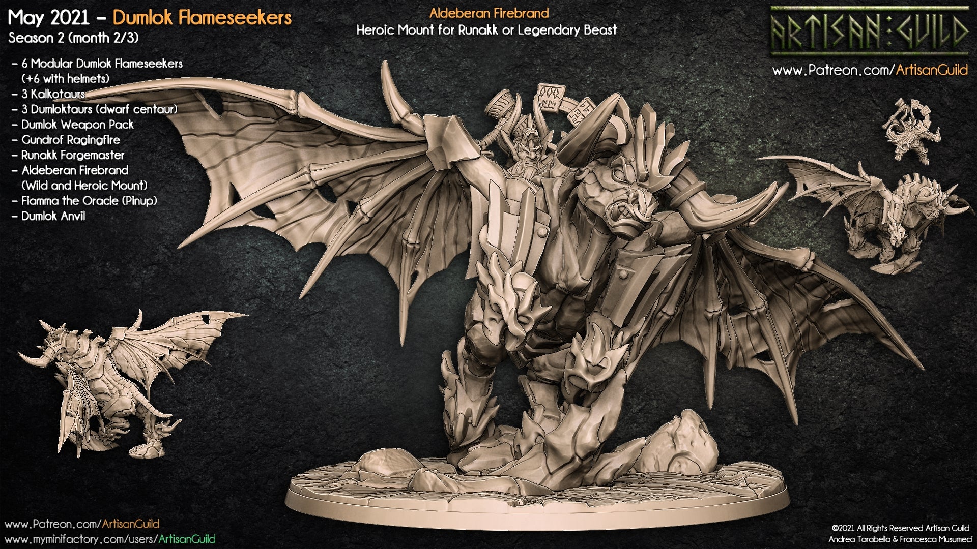 Dragon's Lair Printed Mini: Dumlok Flameseekers Set | Odin's Place