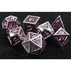 Forged Gaming Amethyst Dragon Poly 7 Metal Dice Set | Odin's Place