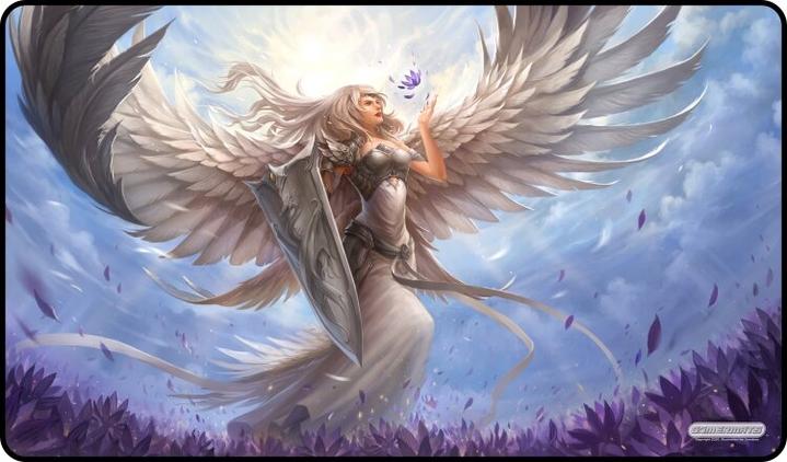 Gamer Mats Angel in White Playmats | Odin's Place