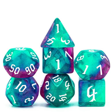 Foam Brain Auroroa Elemental Poly 7 Dice Set | Odin's Place