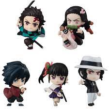 Bandai Shokugan Demon Slayer Kimetsu no Yaiba Adverge Motion 3 Minifigures (Set of 5) | Odin's Place