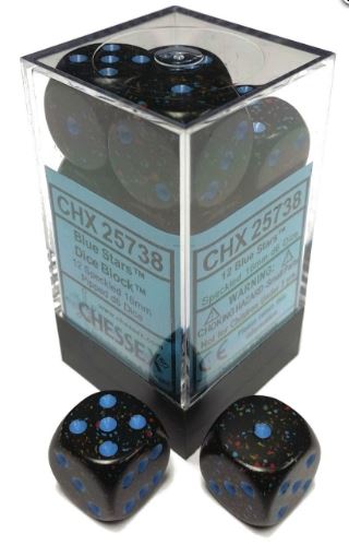 Chessex Speckled: 16mm D6 Blue Stars (12) | Odin's Place