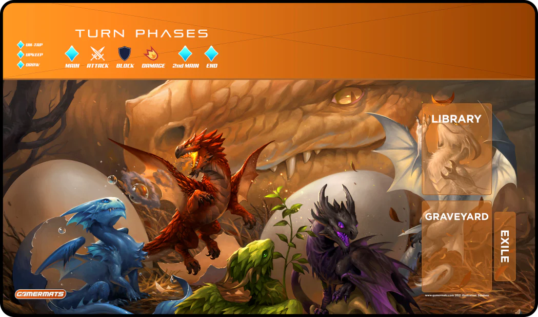Gamermats Pokemon Zones with Dragons Playmat - Stitched | Odin's Place