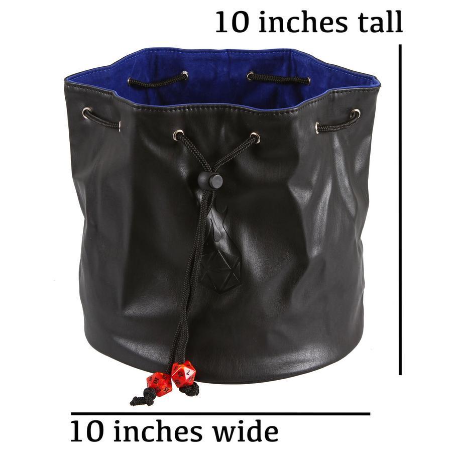 Forged Gaming Pouch of the Endless Hoard Dice Bag Black with Green | Odin's Place