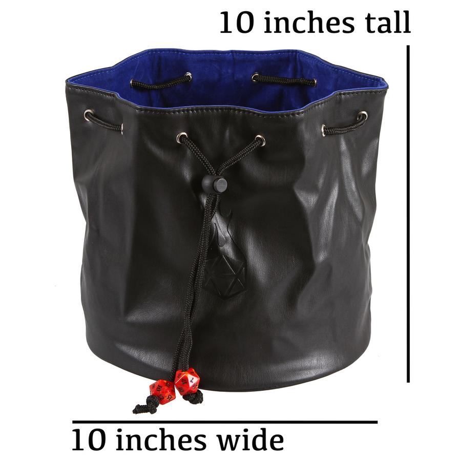 Forged Gaming Pouch of the Endless Hoard Dice Bag Black with Gray | Odin's Place