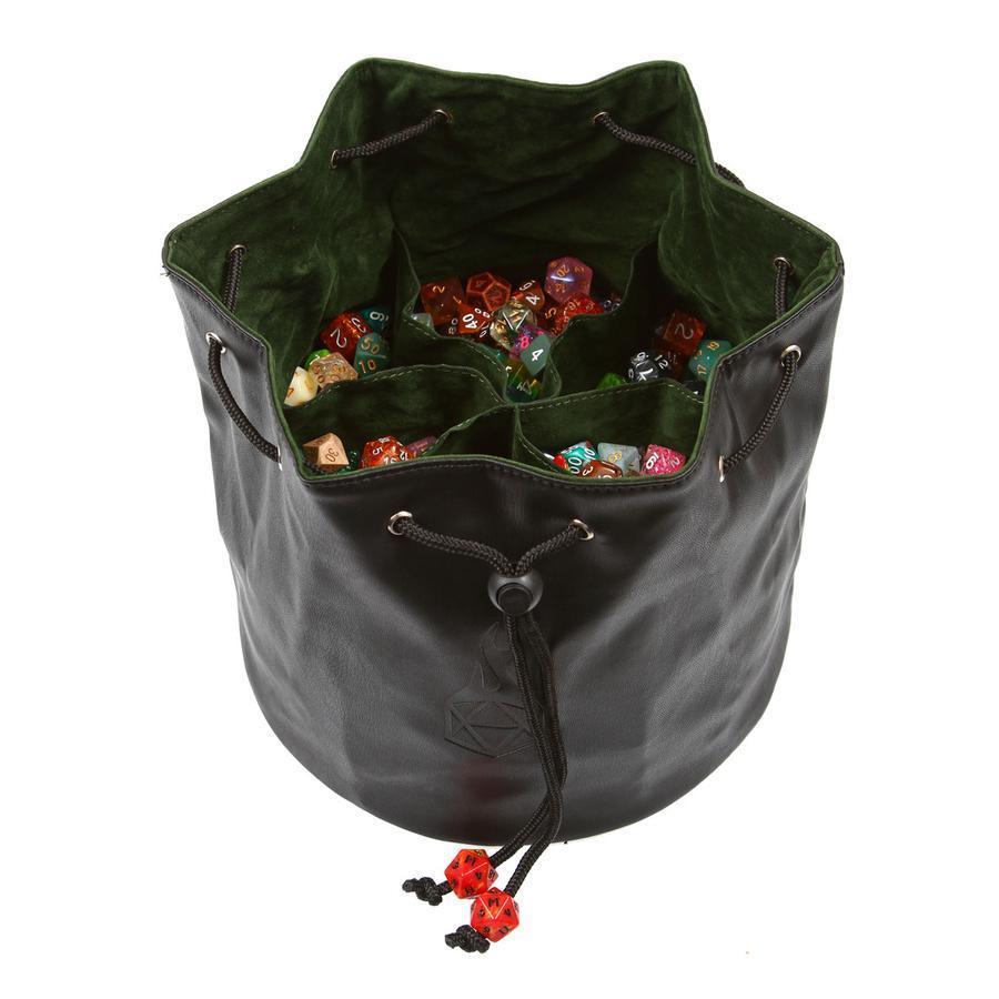 DO NOT USE - Forged Gaming Pouch of the Endless Hoard Dice Bag Brown with Red | Odin's Place