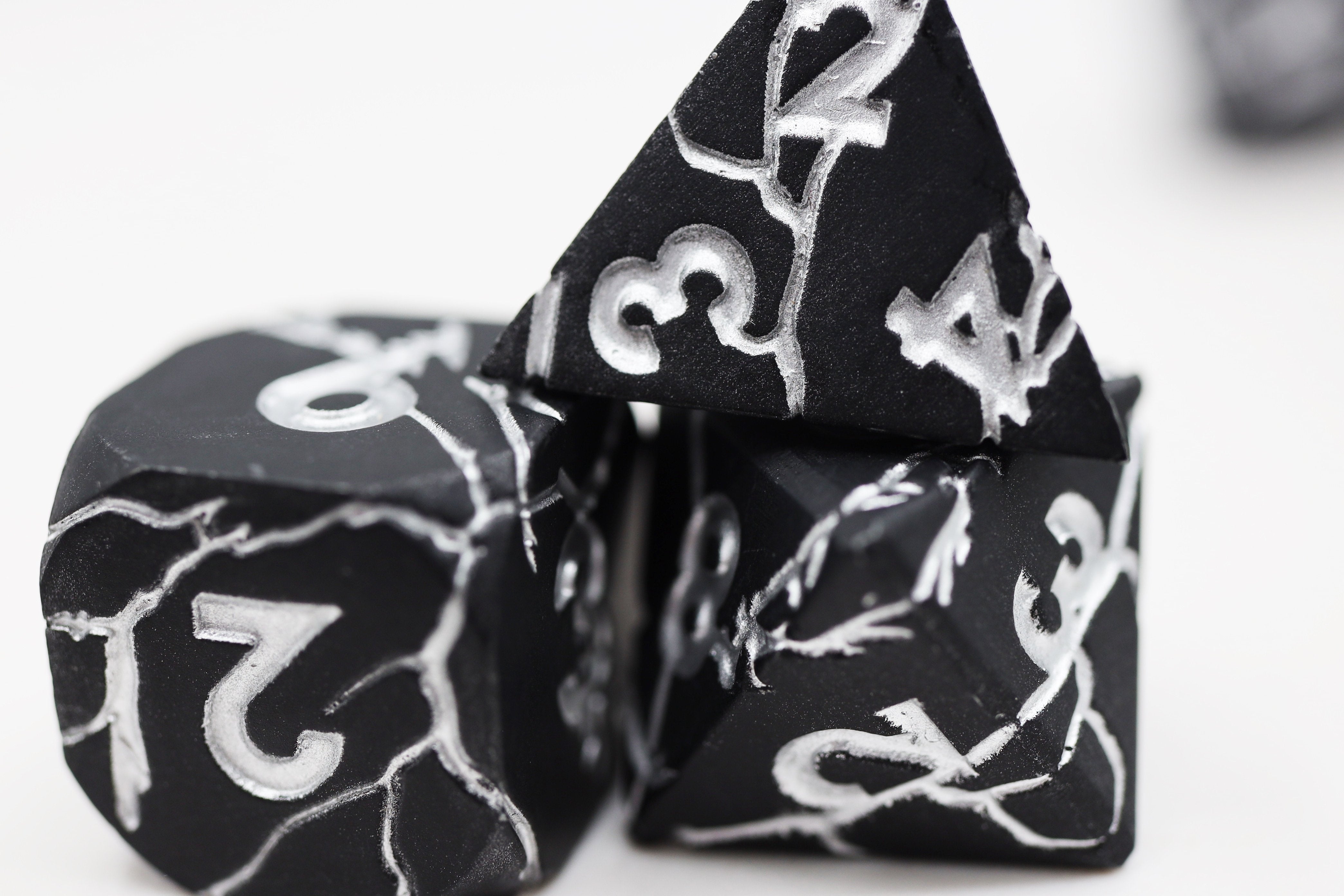 Foam Brain Black Quarry Poly 7 Dice Set | Odin's Place