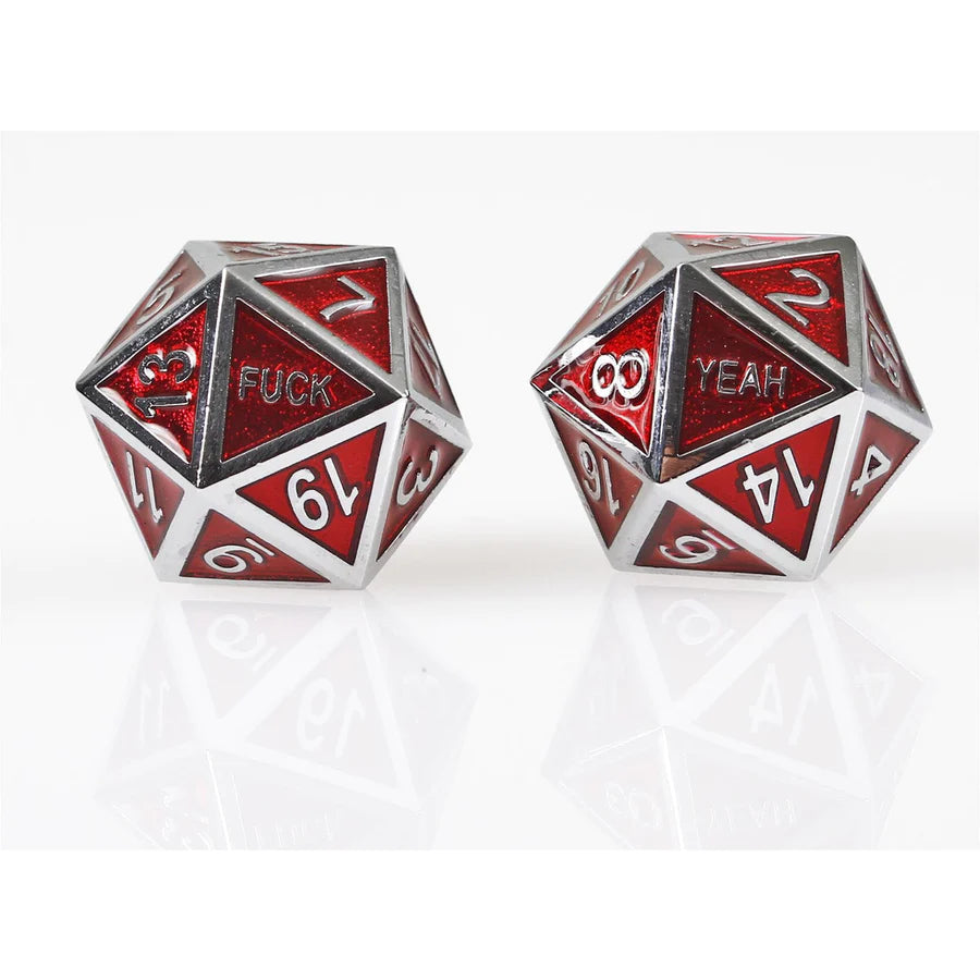 Forged Gaming F*ck Yeah Poly 7 Metal Dice Set | Odin's Place