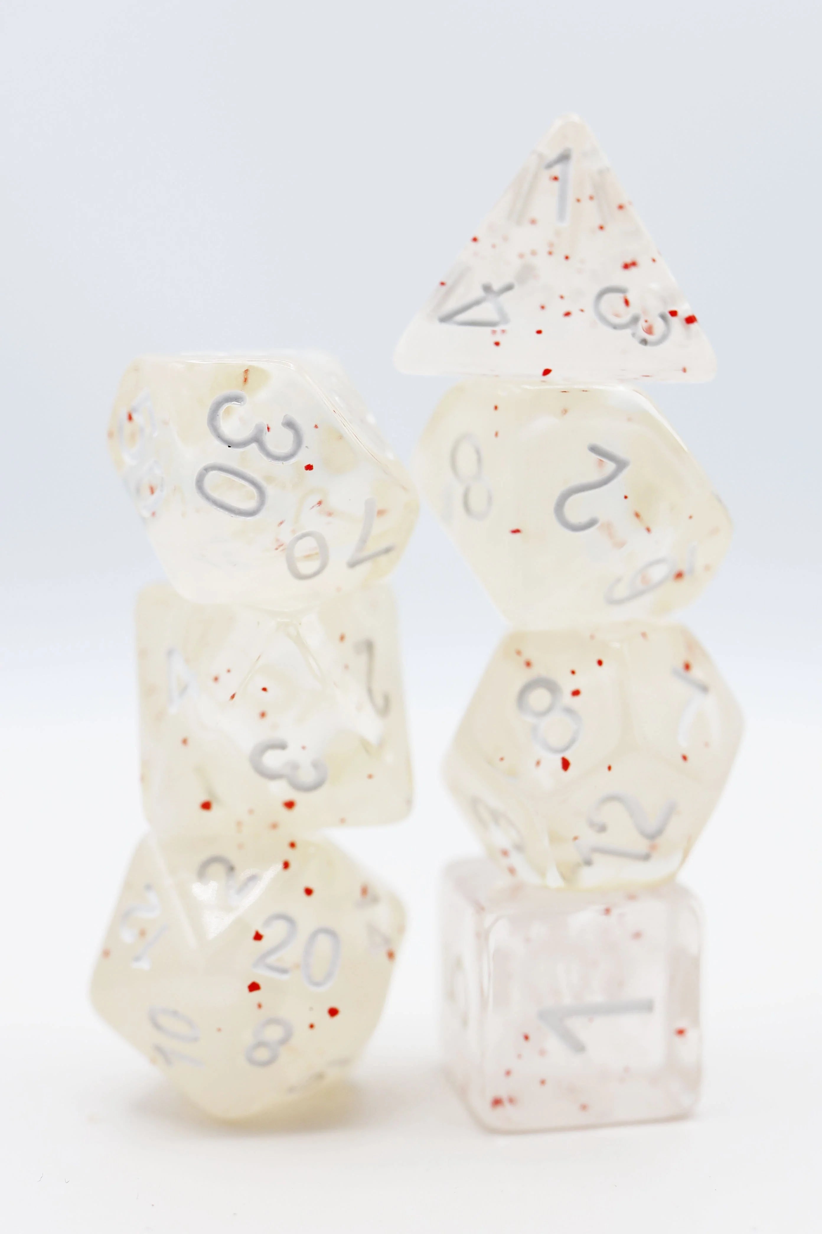 Foam Brain Poly 7 Dice Set: Blossom Snowfall | Odin's Place