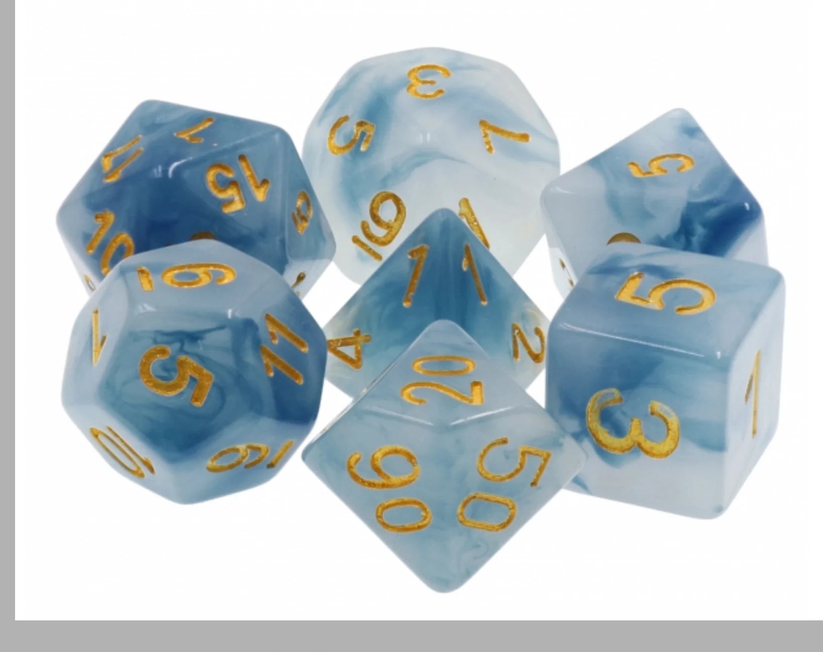 Foam Brain Blue Jade RPG Dice Set | Odin's Place