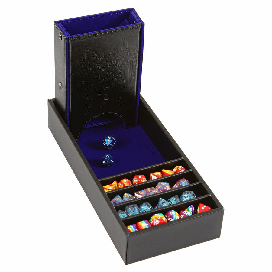 Forged Gaming Citadel Dice Tower and Tray - Blue | Odin's Place