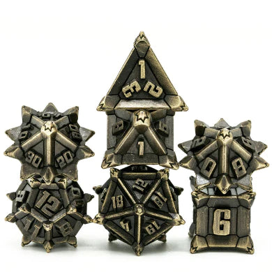 Foam Brain Bronze Flail Poly 7 Metal Set | Odin's Place