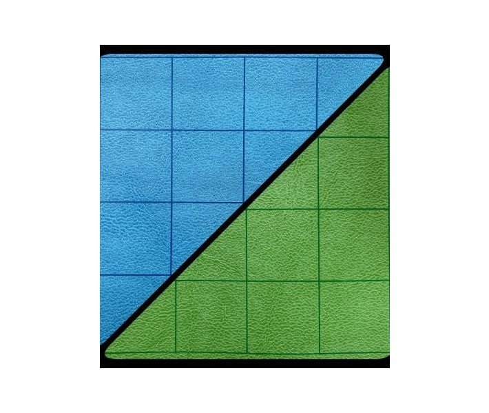 Chessex Double-Sided Battlemat Blue-Green With 1 Inch Squares | Odin's Place