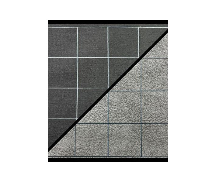 Chessex Double-Sided Battlemat Black-Grey With 1 Inch Squares | Odin's Place