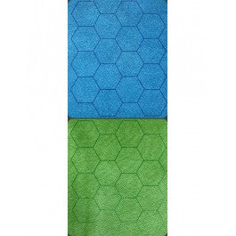 Chessex Double-Sided Megamat Blue-Green With 1 Inch Squares/Hexes | Odin's Place