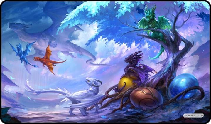 Gamer Mats Baby Dragons Circle of Life Playmat | Odin's Place