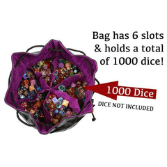 DO NOT USE - Forged Gaming Pouch of the Endless Hoard Dice Bag Brown with Red | Odin's Place