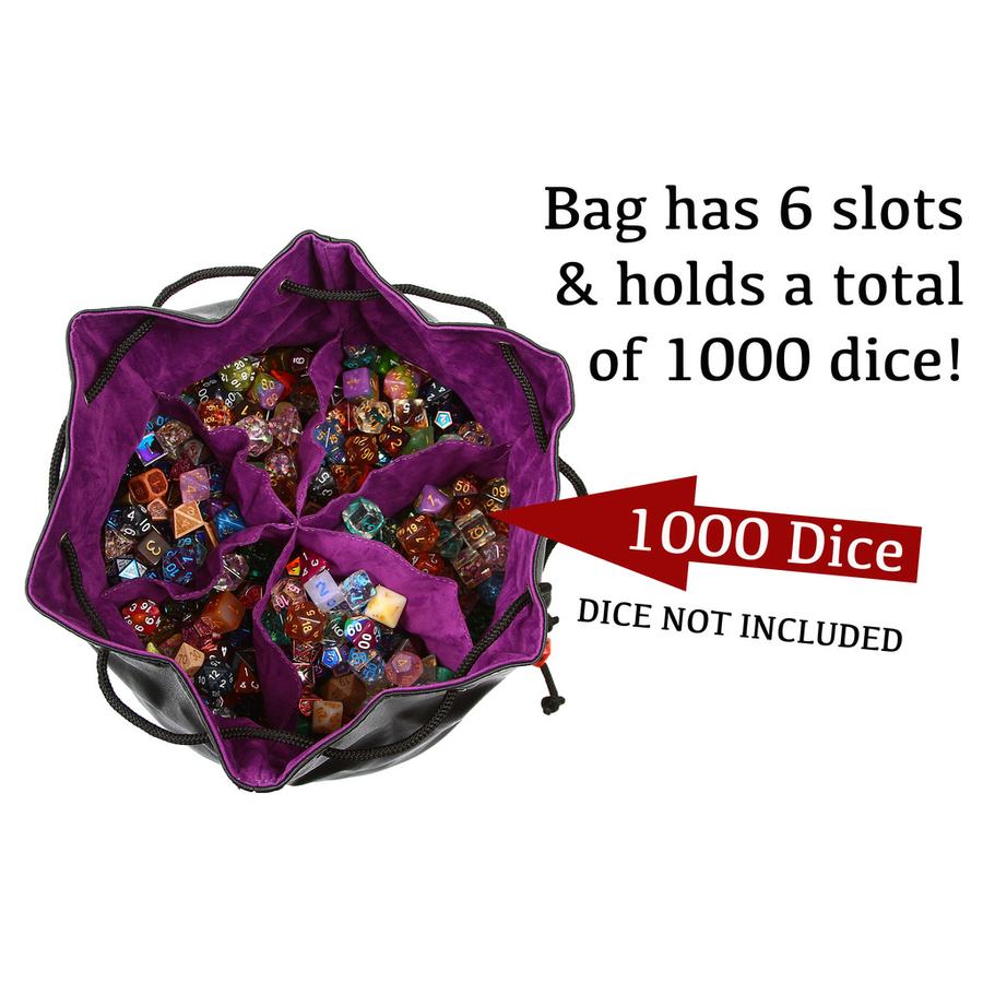 Forged Gaming Pouch of the Endless Hoard Dice Bag Black with Gray | Odin's Place