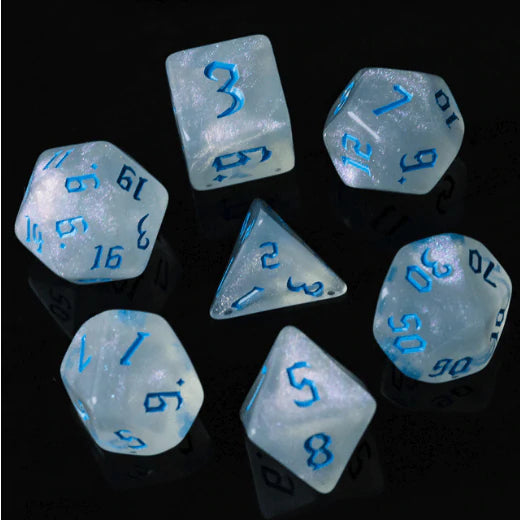 Foam Brain Ocean Glitter RPG Dice Set | Odin's Place