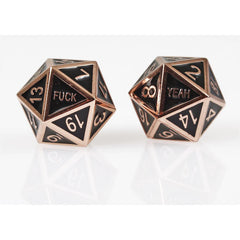 Forged Gaming F*ck Yeah Poly 7 Metal Dice Set | Odin's Place