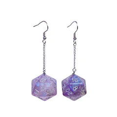 Foam Brain D20 Galaxy Earrings Assorted Colors | Odin's Place