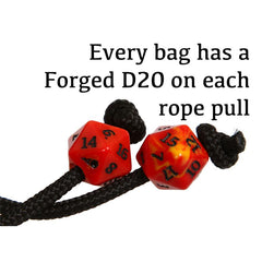 Forged Gaming Pouch of the Endless Hoard Dice Bag Black with Gray | Odin's Place