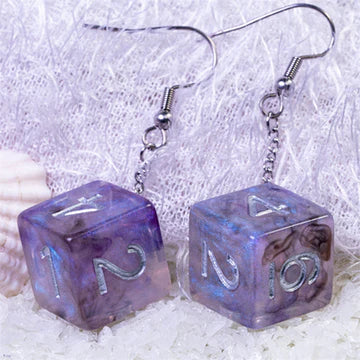 Foam Brain D6 Galaxy Earrings Assorted Colors | Odin's Place