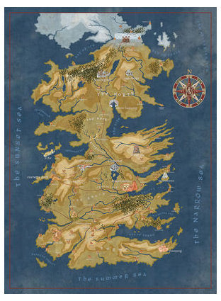 Game of Thrones: Westeros Map (1000 Piece Puzzle) | Odin's Place