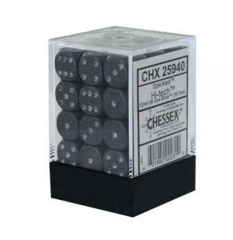 Chessex Speckled: 12mm D6 Hi-tech (36) | Odin's Place