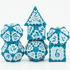 Foam Brain Dagger of Venom: Blue Poly 7 Dice Set | Odin's Place