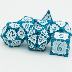 Foam Brain Dagger of Venom: Blue Poly 7 Dice Set | Odin's Place