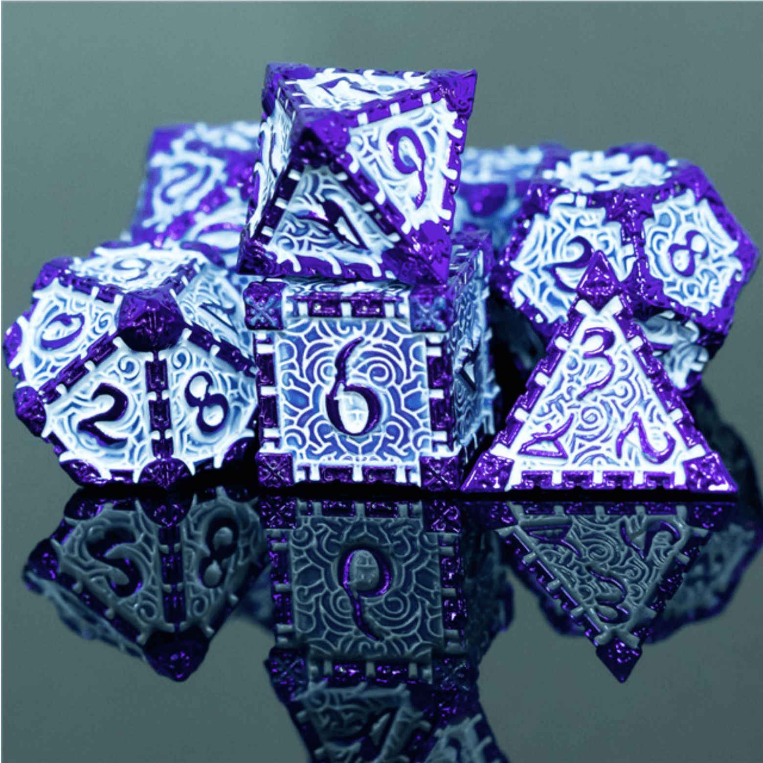 Foam Brain Dagger of Venom: Purple Poly 7 Dice Set | Odin's Place