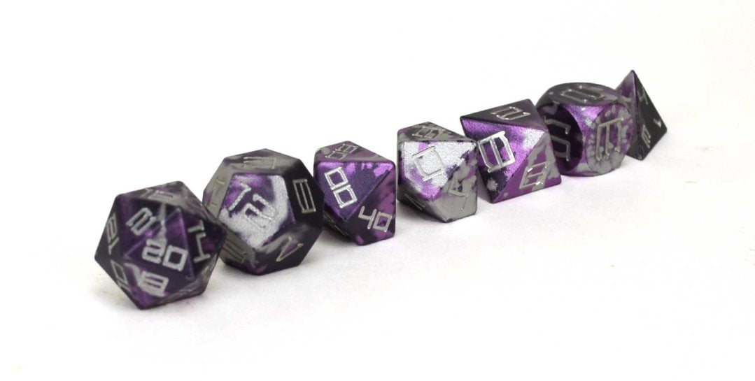 Level Up Dice Delven Aluminium Poly 7 Set | Odin's Place