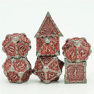 Foam Brain Dagger of Venom Nightmetal and Garnet Poly 7 Metal Set | Odin's Place