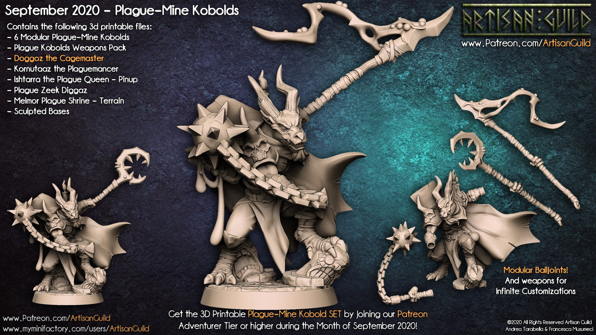 Dragon's Lair Printed Mini: Plague-Mine Kobolds Set | Odin's Place