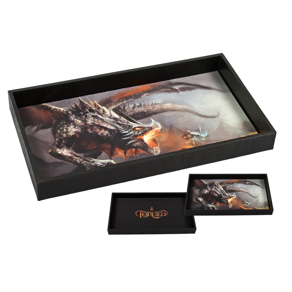 Forged Gaming Dragon Battle Dice Tray 14" | Odin's Place