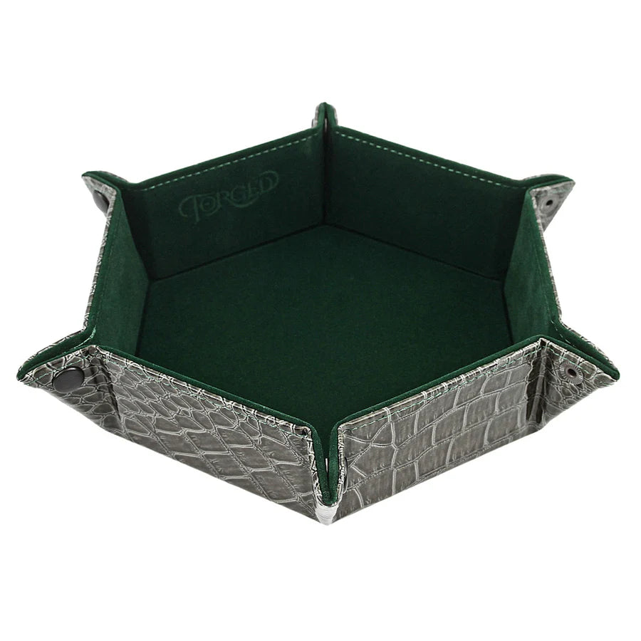 Forged Gaming Hexagon Snap Folding Dice Tray - Various Colors | Odin's Place